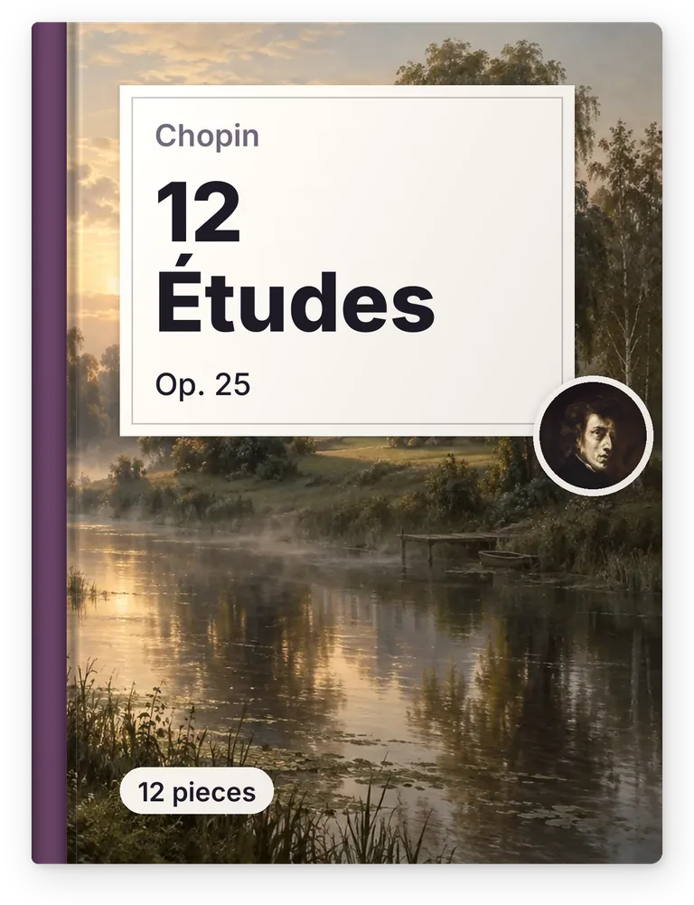 Chopin, 12 Études, Op. 25, 12 pieces