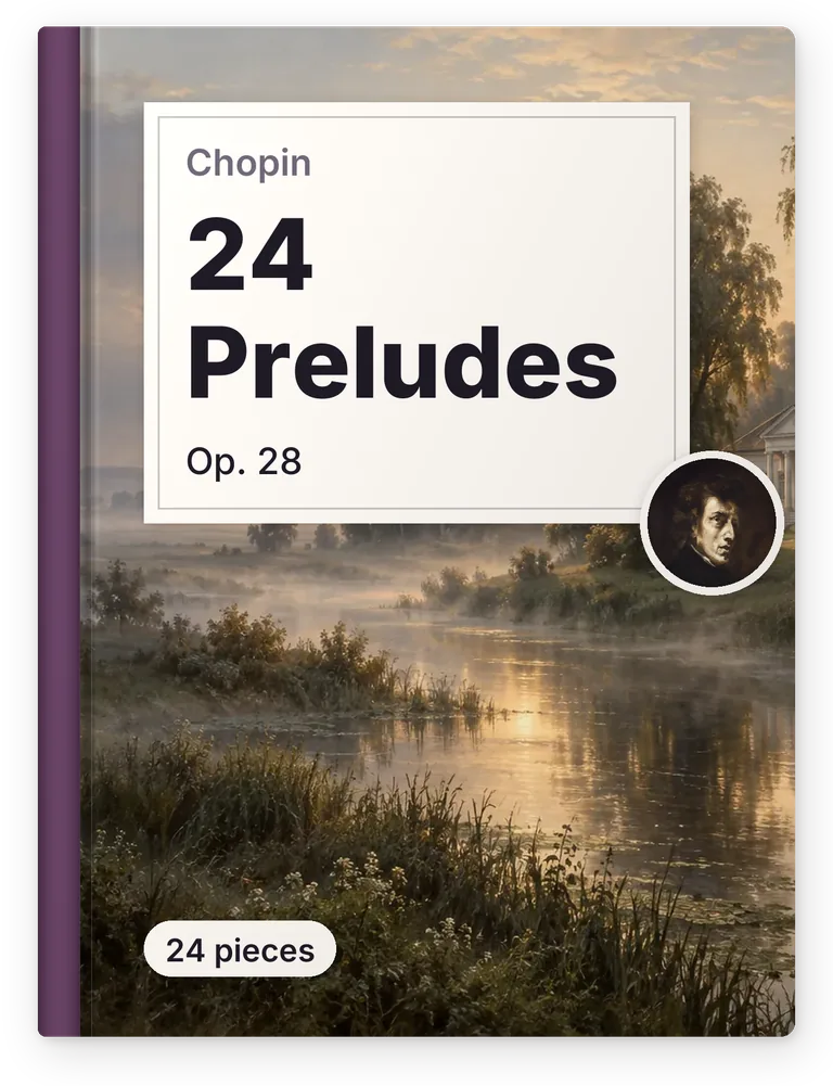 Chopin, 24 Preludes, Op. 28, 24 pieces
