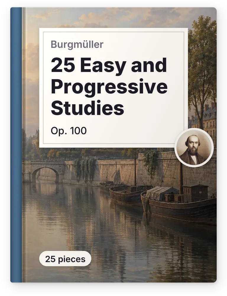 Burgmüller, 25 Easy and Progressive Studies, Op. 100, 25 pieces