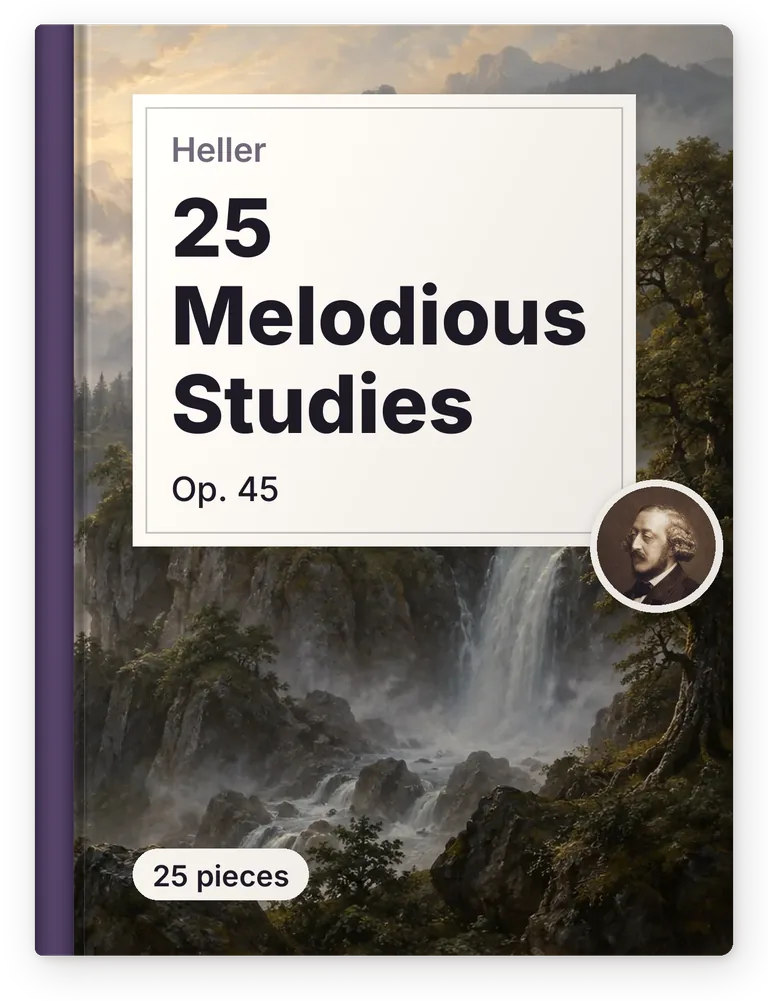 Heller, 25 Melodious Studies, Op. 45, 25 pieces