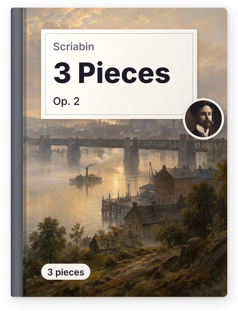 Scriabin, 3 Pieces, Op. 2, 3 pieces