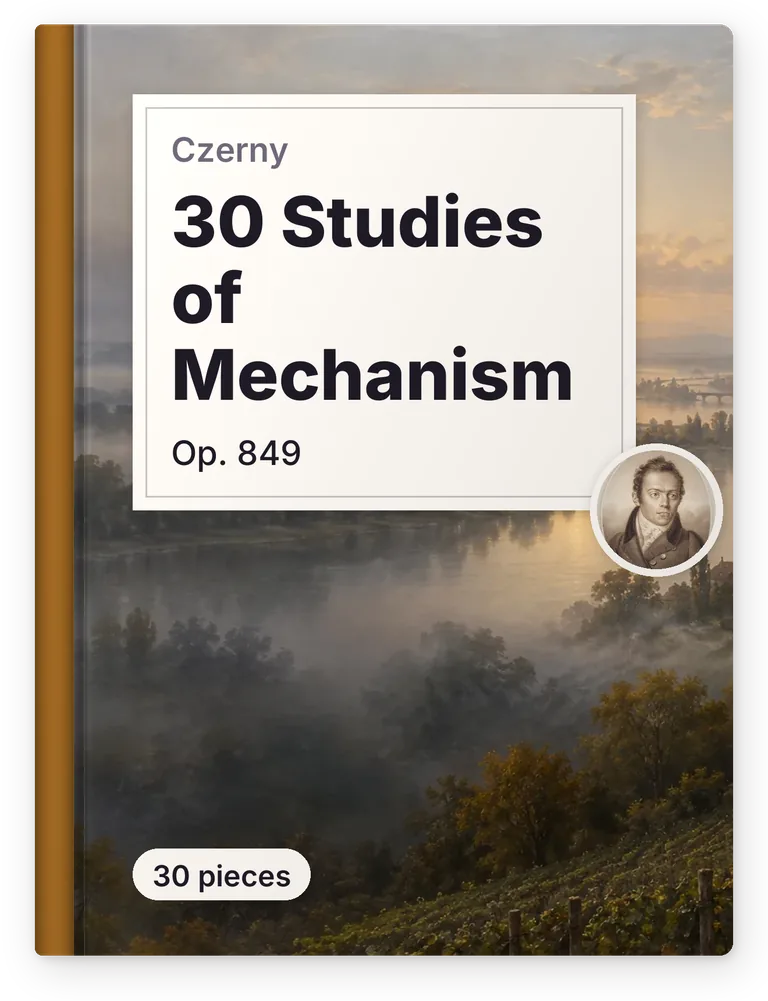 Czerny, 30 Studies of Mechanism, Op. 849, 30 pieces