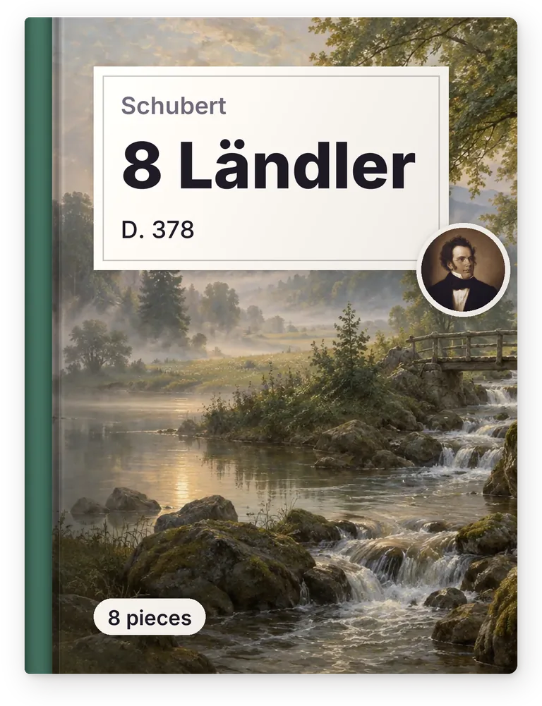 Schubert, 8 Ländler, D. 378, 8 pieces