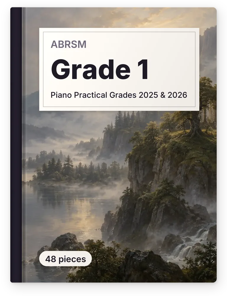 Piano Practical Grades 2025 & 2026, ABRSM, Grade 1, 48 pieces