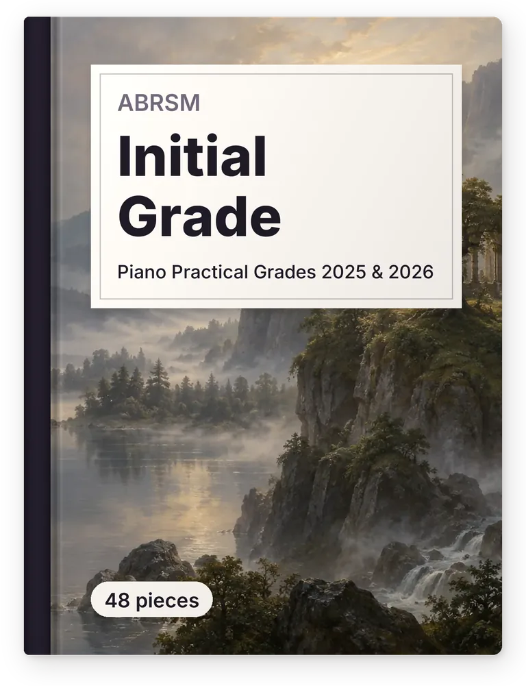 Piano Practical Grades 2025 & 2026, ABRSM, Initial Grade, 48 pieces