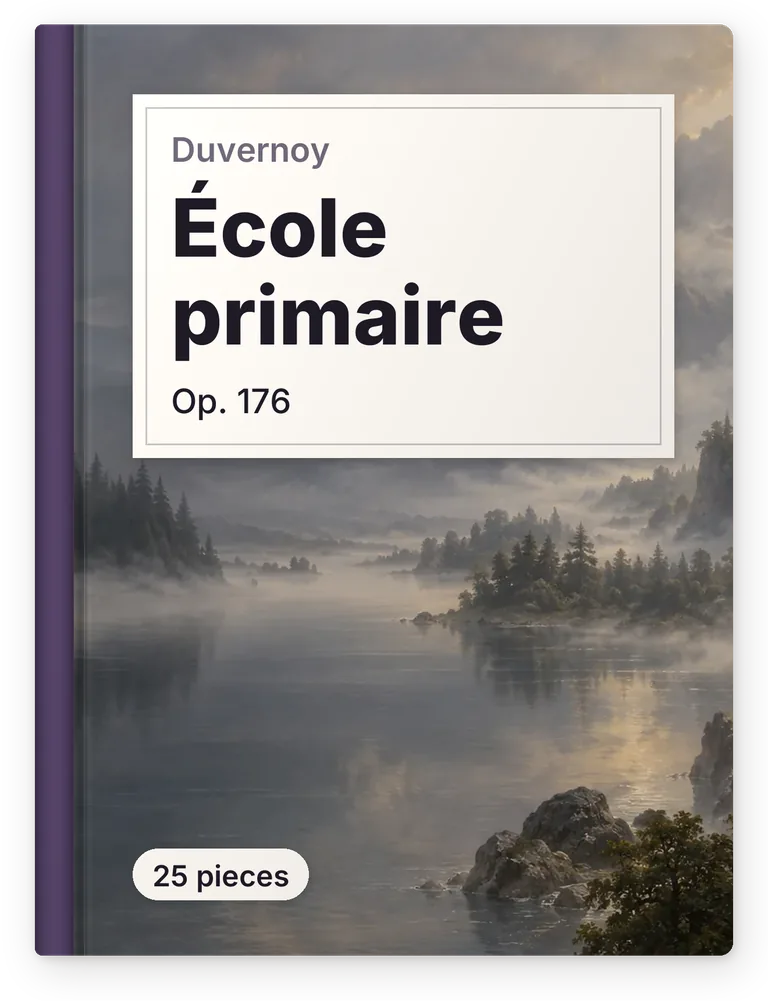 Duvernoy, École primaire, Op. 176, 25 pieces