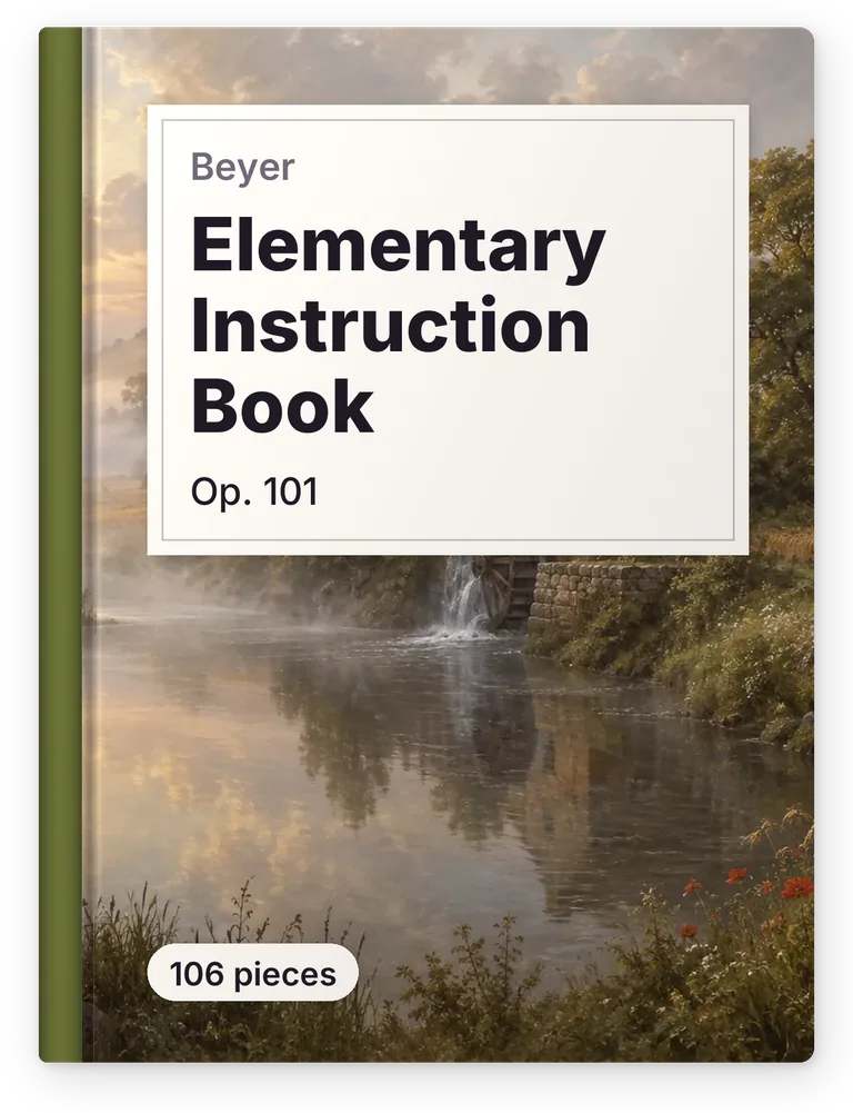 Beyer, Elementary Instruction Book, Op. 101, 106 pieces
