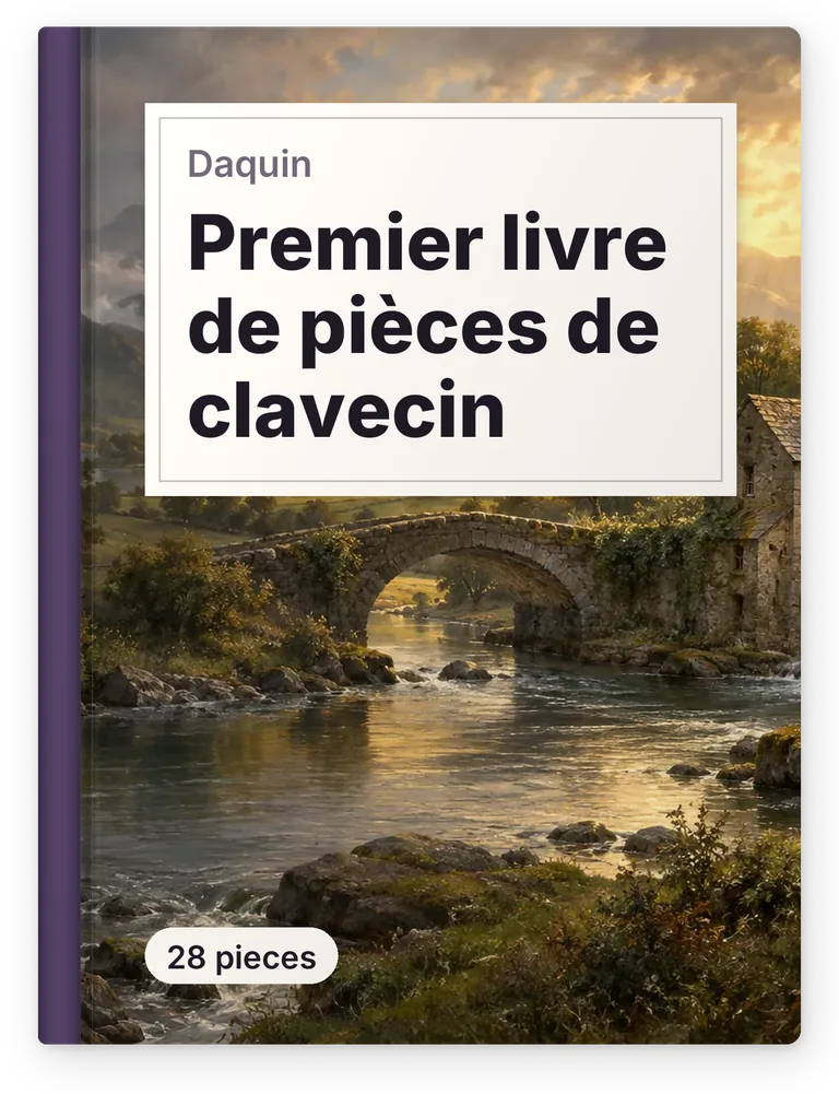Daquin, Premier livre de pièces de clavecin, 28 pieces