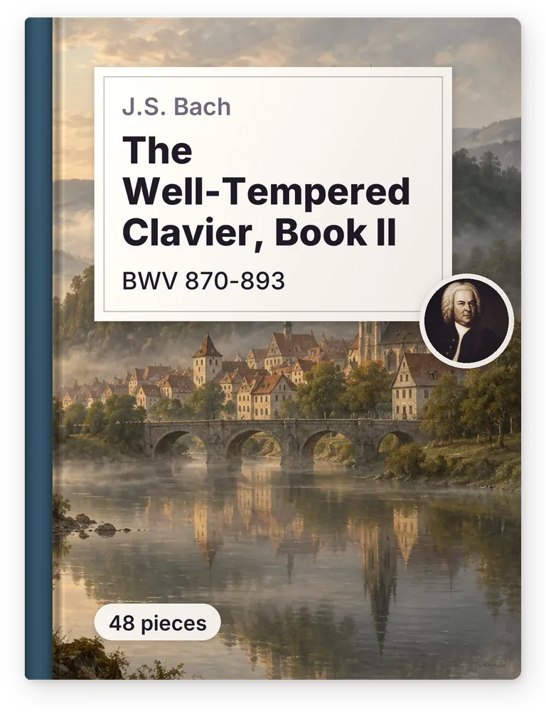 J.S. Bach, The Well-Tempered Clavier, Book II, BWV 870-893, 48 pieces