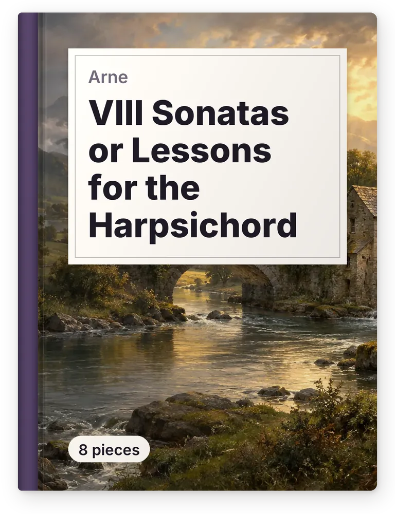 Arne, VIII Sonatas or Lessons for the Harpsichord, 8 pieces