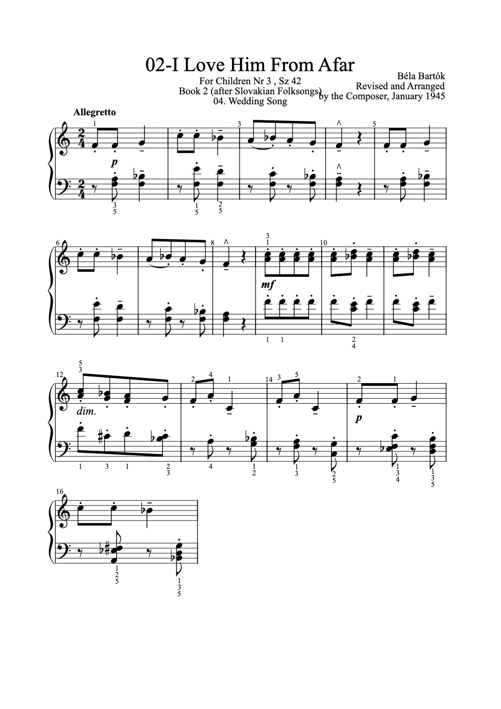 Sheet music preview for I Love Him From Afar