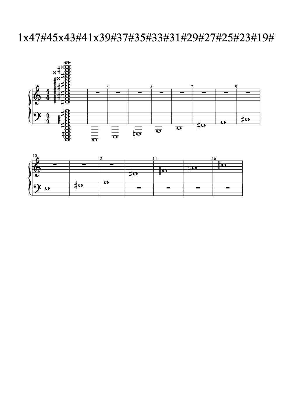 Sheet music preview for cmaj21x47#45x43#41x39#37#35#33#31#29#27#25#23#19#15#11