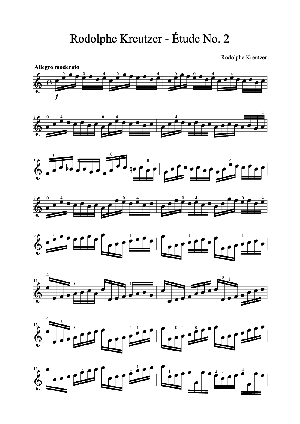 Sheet music preview for Étude No. 2