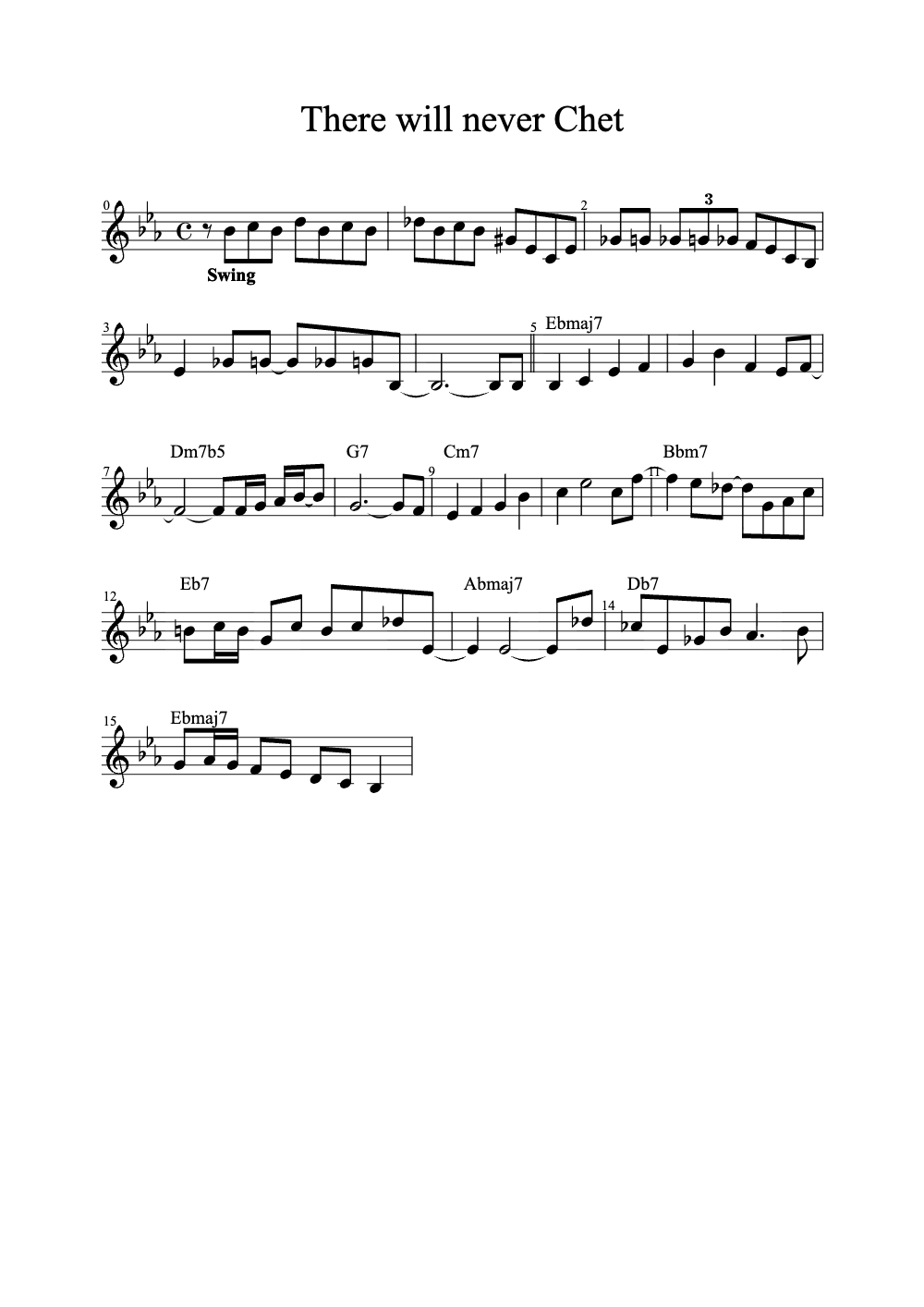 Sheet music preview for There Will Never Be Another You